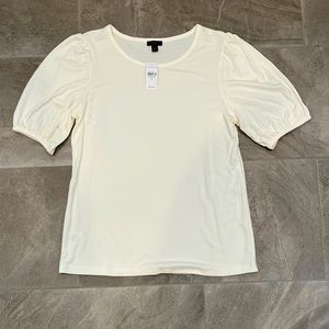 NWT Ann Taylor Cream Top